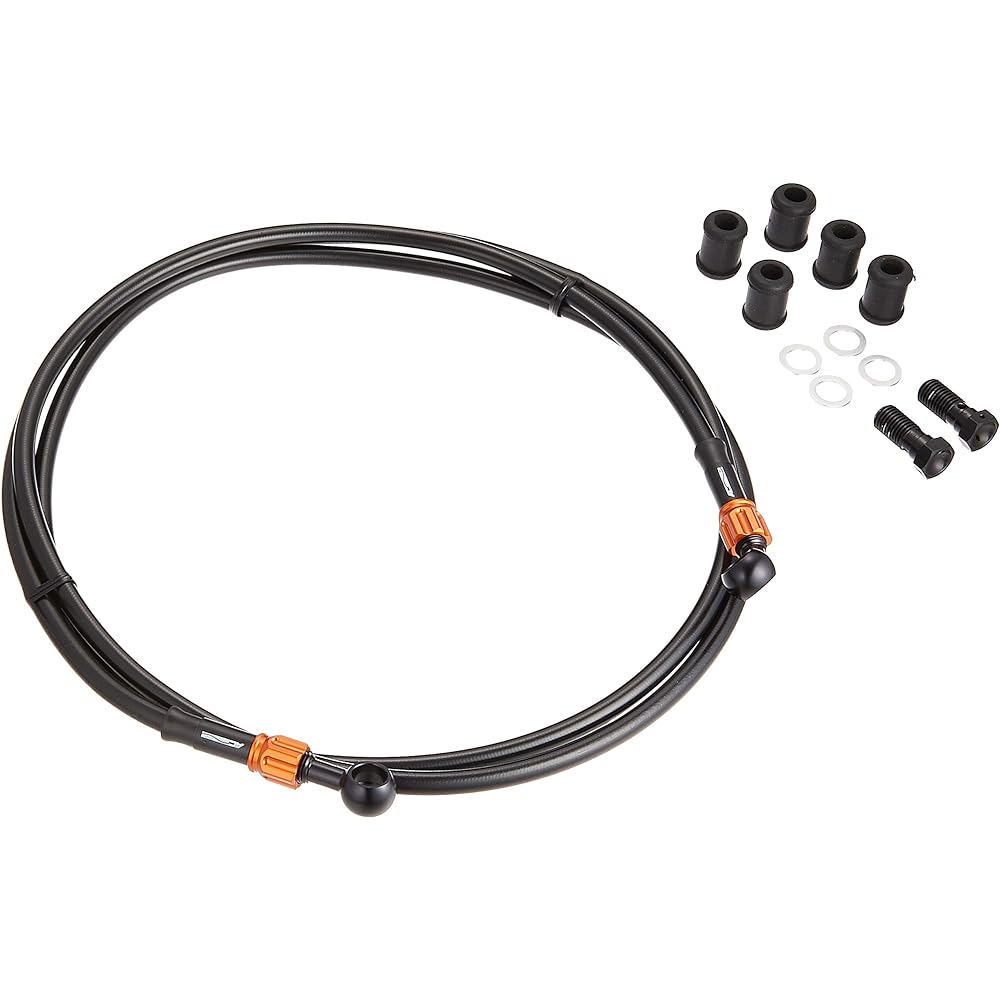 AC Performance Line (AC-PERFORMANCELINE) Stainless Steel Mesh Brake Hose Aluminum Black/Gold (Front) N MAX (ABS) 16 32231600