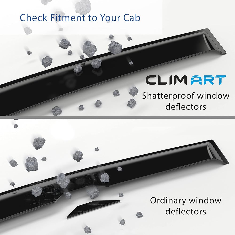 CLIM ART Inchannel Inchannel Incredible Rainguard DODGE CHARGER 2011-2024 Original Window Deflet Vent Window Vent Deflet 4 -611289