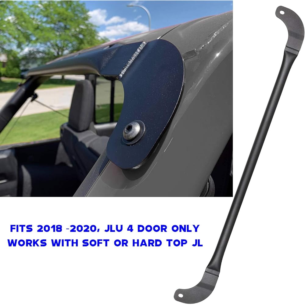 Sunluway Roll Cage Light/Speaker Mount Trunk Bar for 2018-2020 Jeep Wrangler JL 4-Door