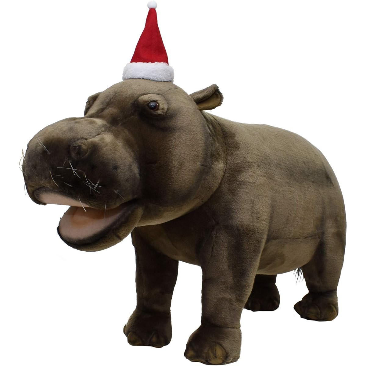 BHS6082 HANSA Hippo 85 stool with Santa hat