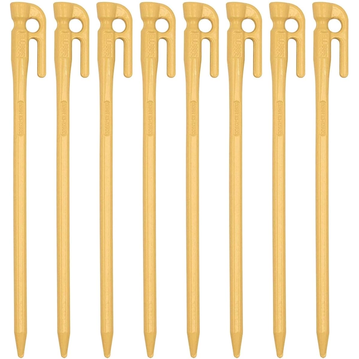 ELLISSE Forged Peg Elisse Stake 28cm Set of 8 Powder Baked Paint MADE IN JAPAN (Beige)
