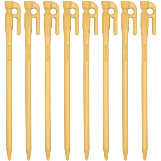 ELLISSE Forged Peg Elisse Stake 28cm Set of 8 Powder Baked Paint MADE IN JAPAN (Beige)