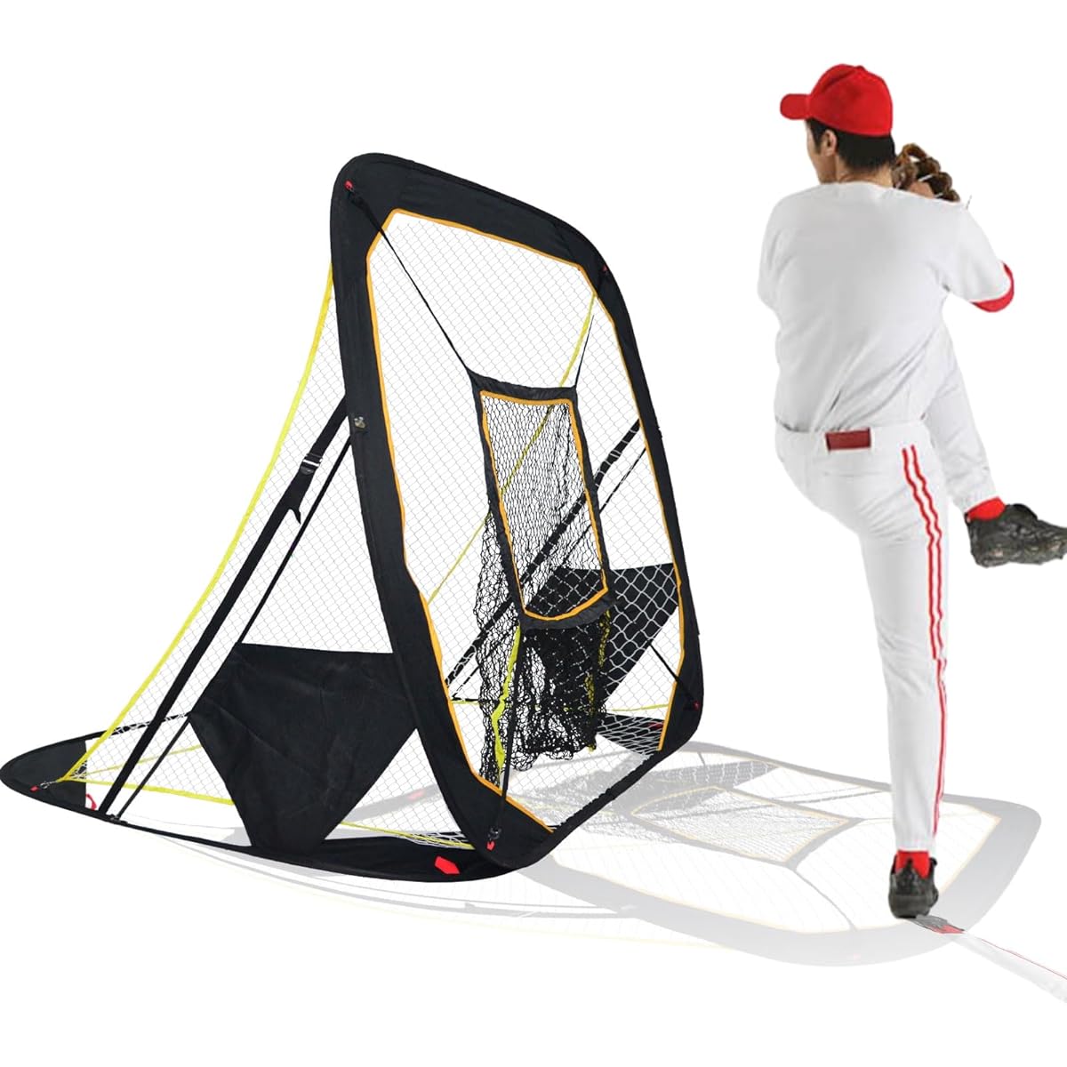 Baseball Batting Net, Foldable Practice Net, Pitching Practice, Easy Installation, Baseball Practice