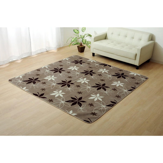 Ikehiko Rug Carpet, 4 Tatami Mats, Washable, Antibacterial, Odor Resistant, Plain, WS Planta Brown, Approx. 200 x 300cm, Hot Carpet Compatible #9810941