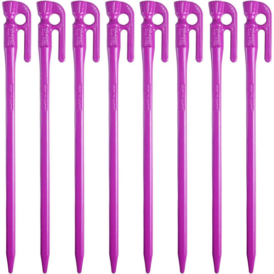 ELLISSE [Limited Color] Forged Peg Elisse Stake 28cm Purple Powder Coating Set of 8 MK-280PU MADE IN JAPAN