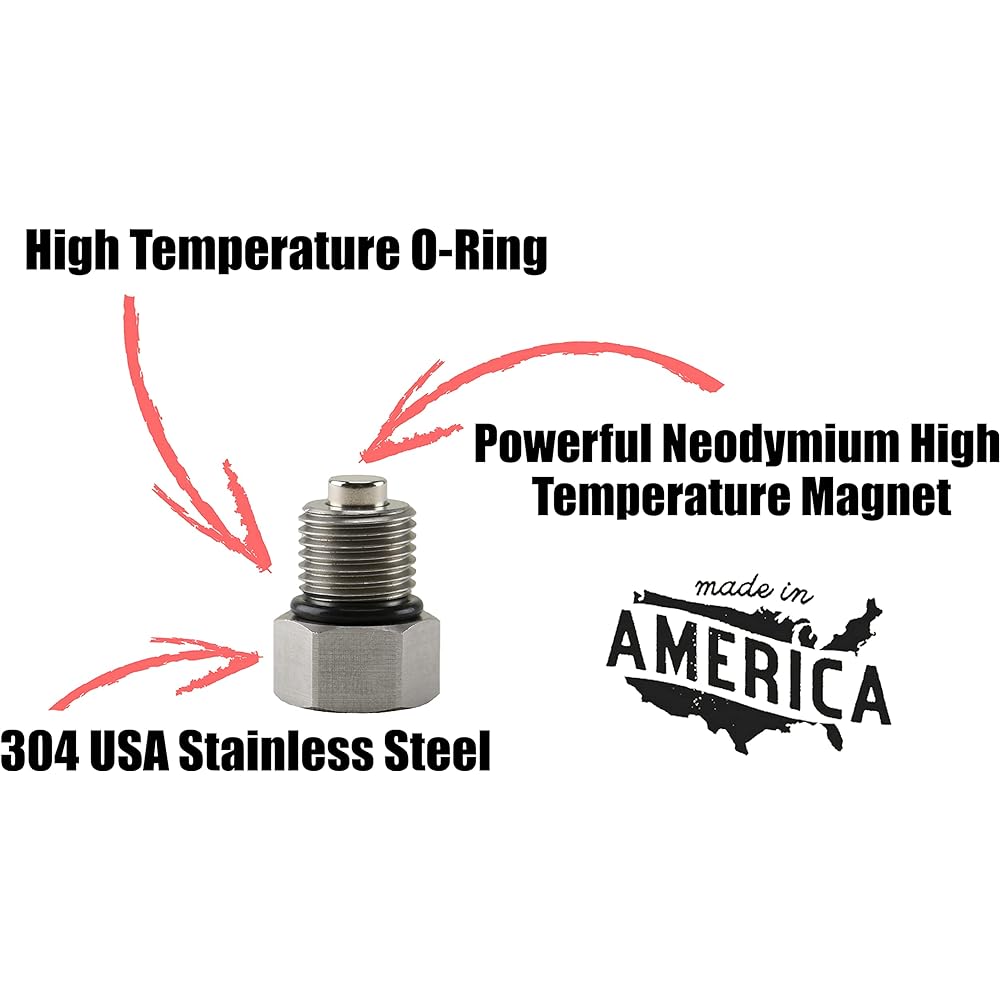 VOTEX-Made in the United States-DP031 Stainless steel engine Neodson Magnetic Oil Davidson / Buell Confirm to Buel-Part number 60328-98b / 60328-98a