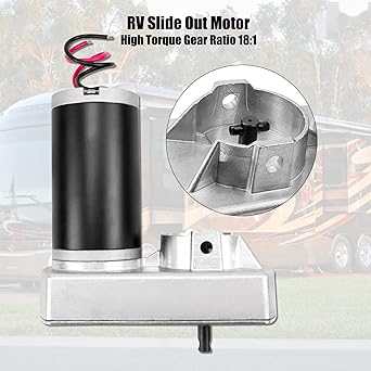 132682 RV slide out motor 18: 1 Slide out motor in the wall RP-785615 M-8910 295380 12 Bolt 5800RPM Venture Aquetter