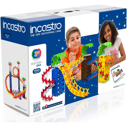[incastro] Incastro - BOX500 (500 pieces) - Educational block born in Italy <2019 Good Toy Award> Educational toy - BOX500 (500pcs) IC-06