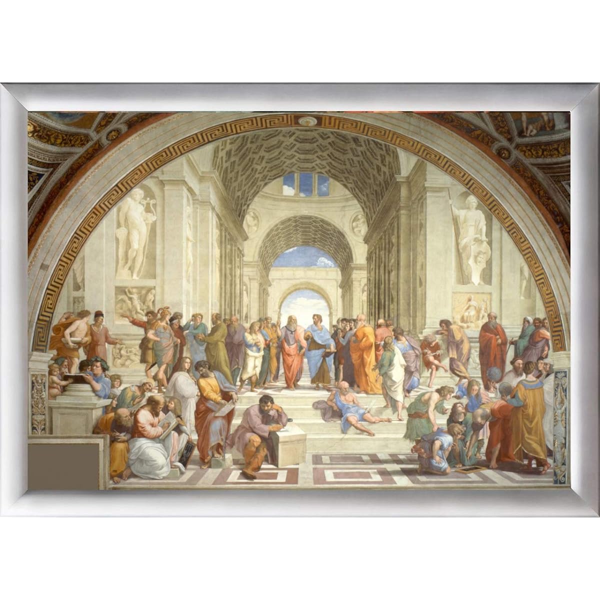Famous painting that shines with LED - Raphael's School of Athens Aluminum frame A4 size FSMGA4-16