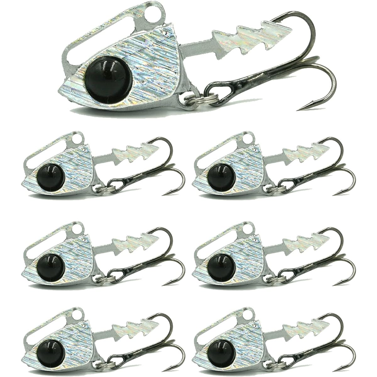 Fishing [Blue Ocean] Jig Head Set Silver 12g (Set of 6) Sea Bass Flounder Bluefish Hairtail Worm Lure Set