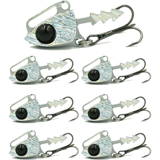 Fishing [Blue Ocean] Jig Head Set Silver 12g (Set of 6) Sea Bass Flounder Bluefish Hairtail Worm Lure Set