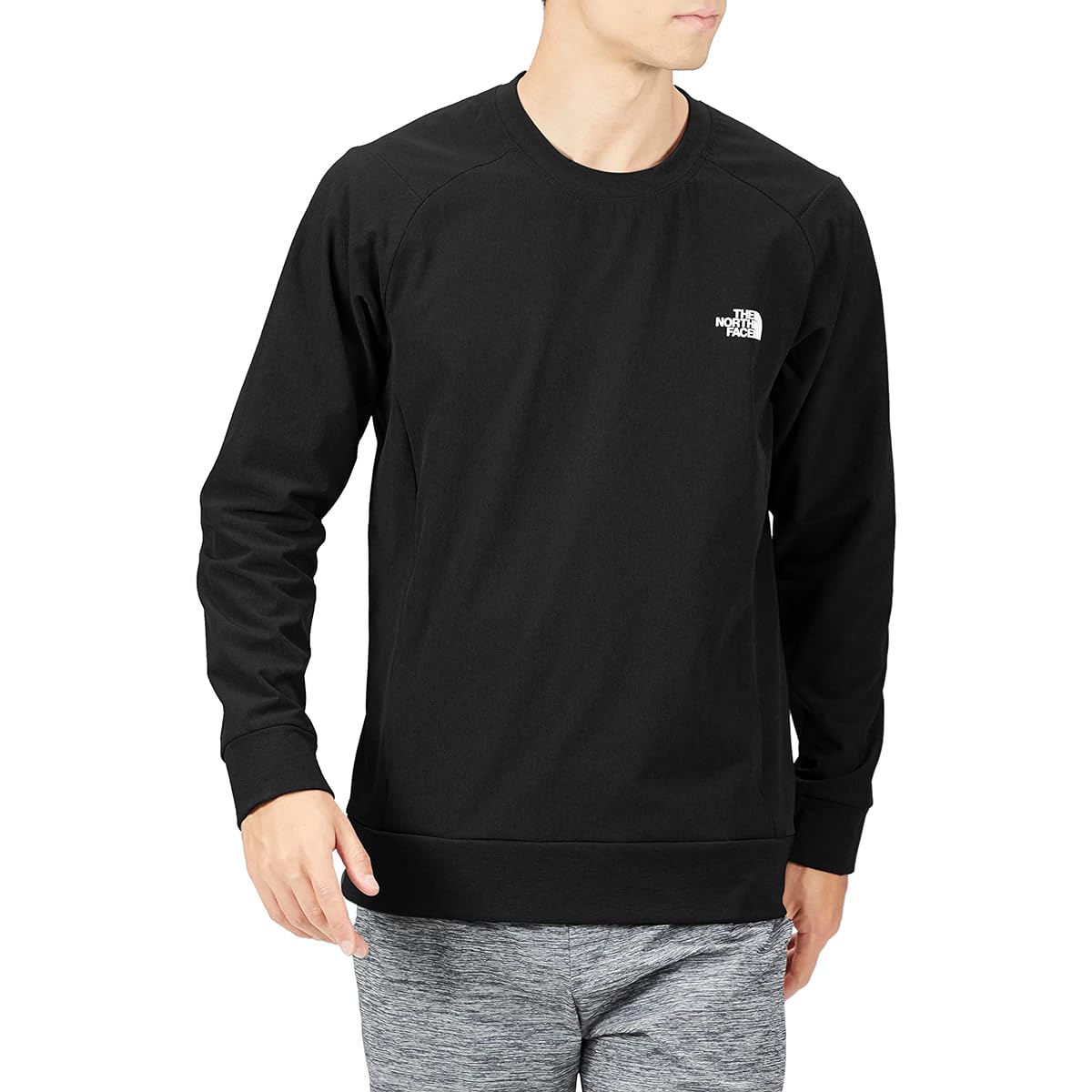[The North Face] Sweatshirt, Apex Thermal Crew, Men's, Thermal, With Pocket, Water Repellent