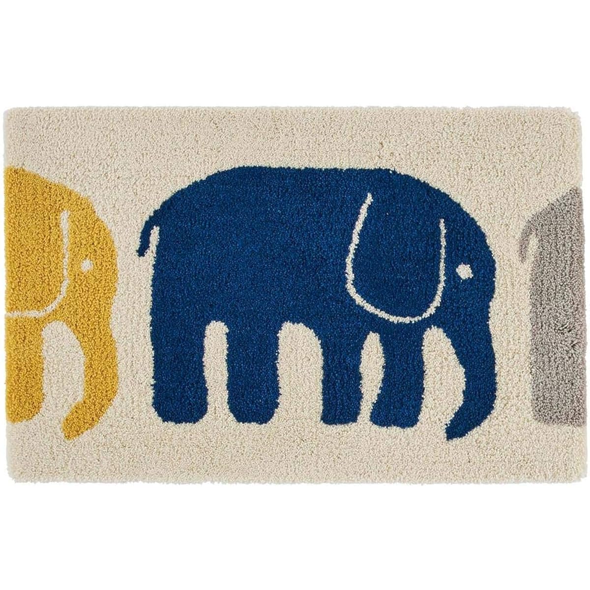 Nishikawa ELEFANTTI Entrance Mat 45 x 70cm Navy