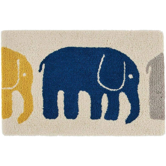 Nishikawa ELEFANTTI Entrance Mat 45 x 70cm Navy