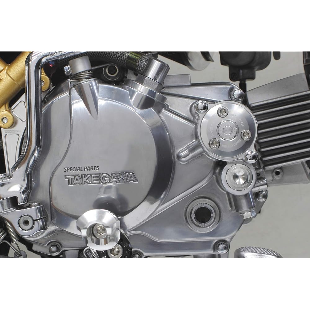 Special Parts Takegawa Oil Filter Cover with Magnet Silver Monkey Gorilla DAX50 APE50 APE100 XR50 XR100 etc. 02-01-0220