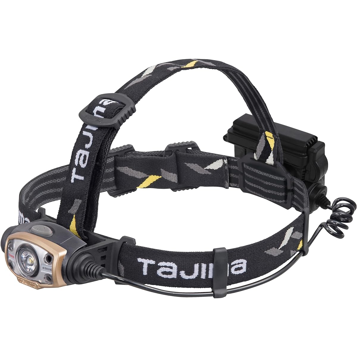 Tajima LED headlight E501D Brightness 500 lumens Comes with dedicated rechargeable battery 6-piece bulk purchase set Hybrid type that can use both dedicated rechargeable battery and AA batteries LE-E501D-SPA