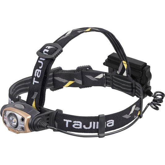Tajima LED headlight E501D Brightness 500 lumens Comes with dedicated rechargeable battery 6-piece bulk purchase set Hybrid type that can use both dedicated rechargeable battery and AA batteries LE-E501D-SPA