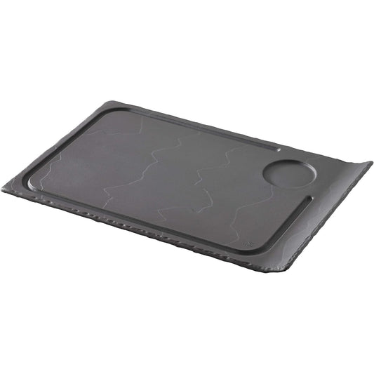 Revol Basalt Steak Plate (With Indent) Curved Edge 647782