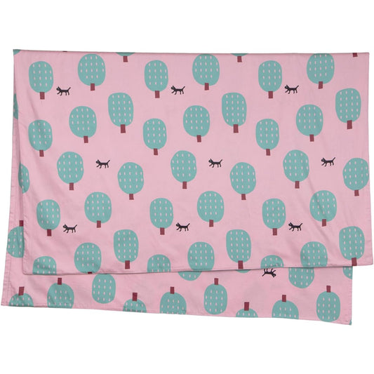 nishikawa [Nishikawa] Duvet Cover Single Washable 100% Cotton Matano Atsuko Cat and Tree Easy to put on and take off with quick snaps Full zipper Double slider Made in Japan Pink PI01700683P