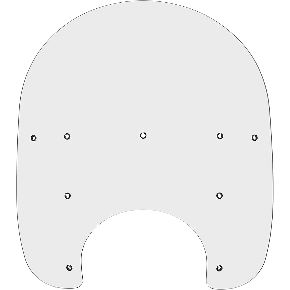 MEMPHIS Shades Mep6120 Clear windshield (15 -inch road king replacement plastic)