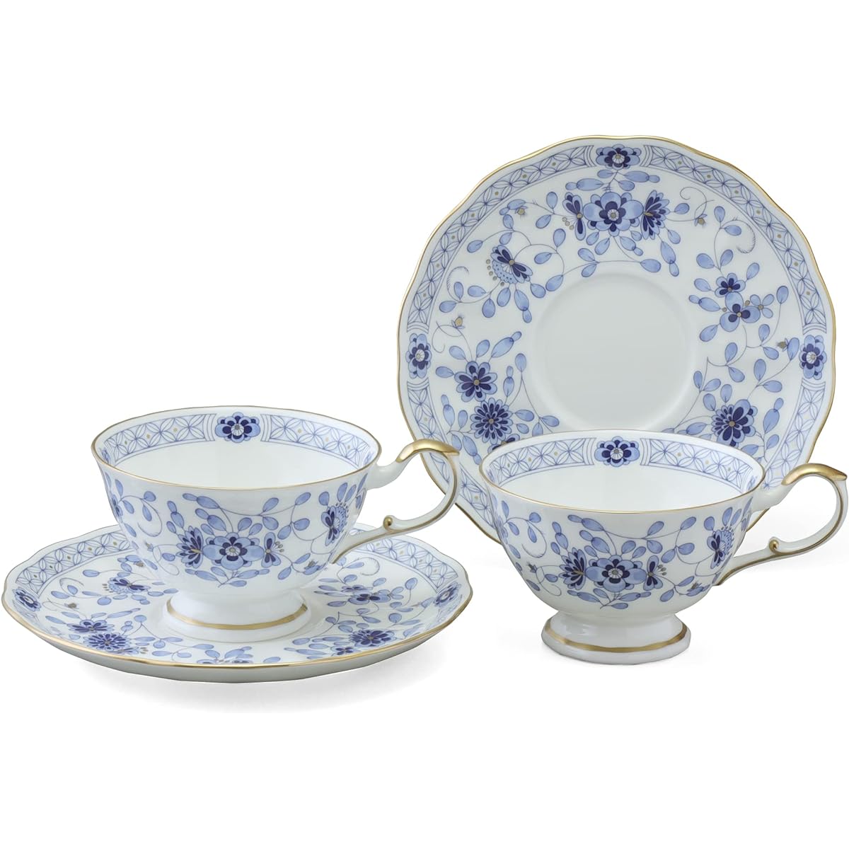 NARUMI Milano Pair Tea Set Bone China 9682-7165