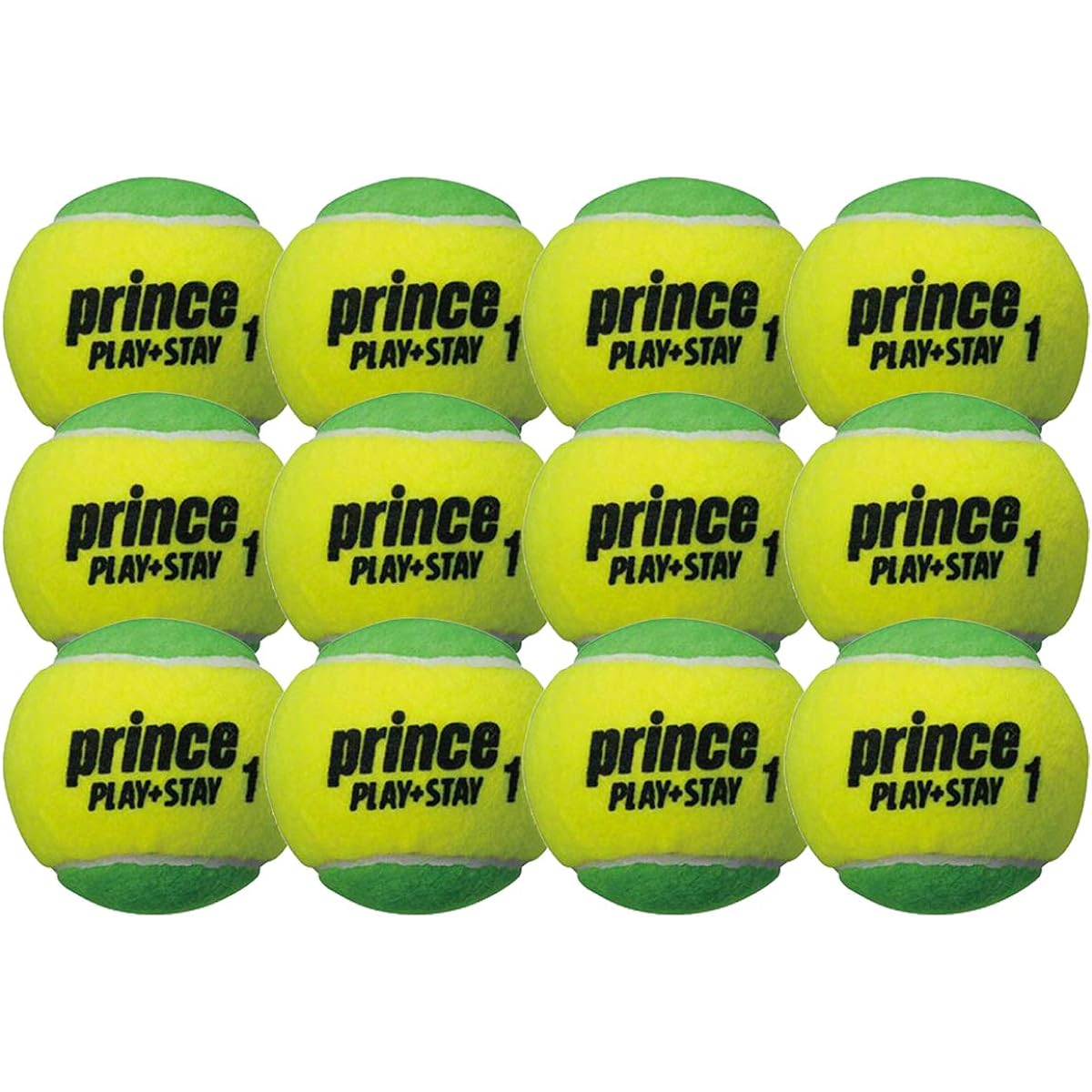Prince Junior Kids Tennis Ball PLAY+STAY 12 balls 7G329 7G324 7G321