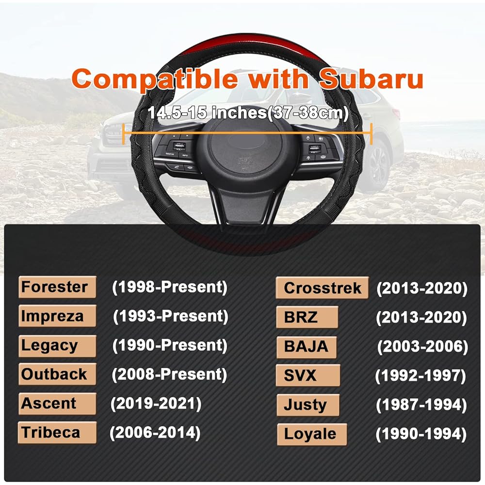 GIANT PANDA Handle Cover Subaru Former car Handle cover Subaru Outback and Crostrek Red