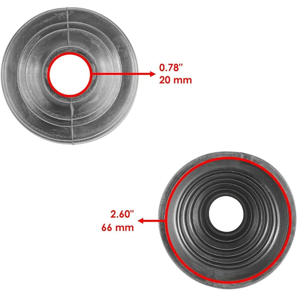 Caltric rear axle inner & outer CV boot kit Polaris Sportsman 500 2011 2013