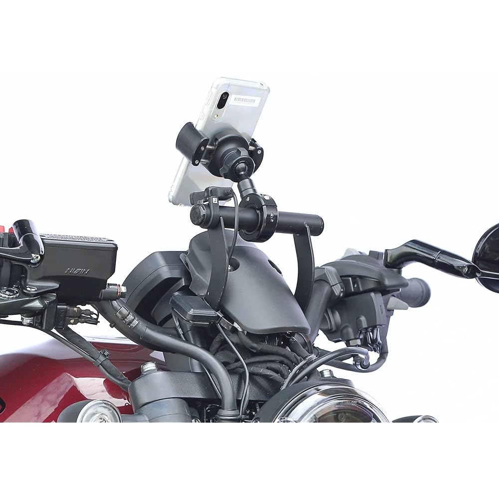 Kijima Motorcycle Bike Parts Handle Mount Stay φ22.2mm Steel Matte Black Finish REBEL1100/DCT HONDA 204-0708