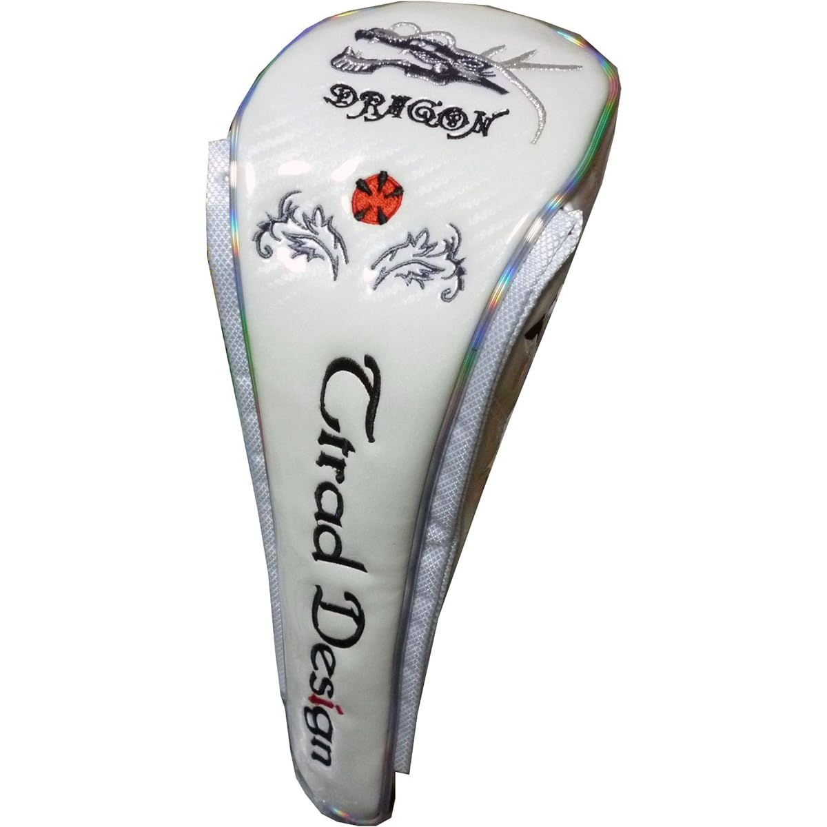 Golf head cover for fairway Dragon Dragon magnetic type (white, for fairway)
