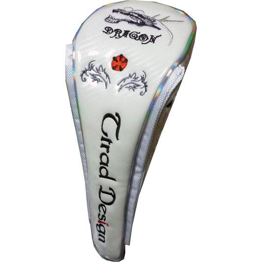 Golf head cover for fairway Dragon Dragon magnetic type (white, for fairway)
