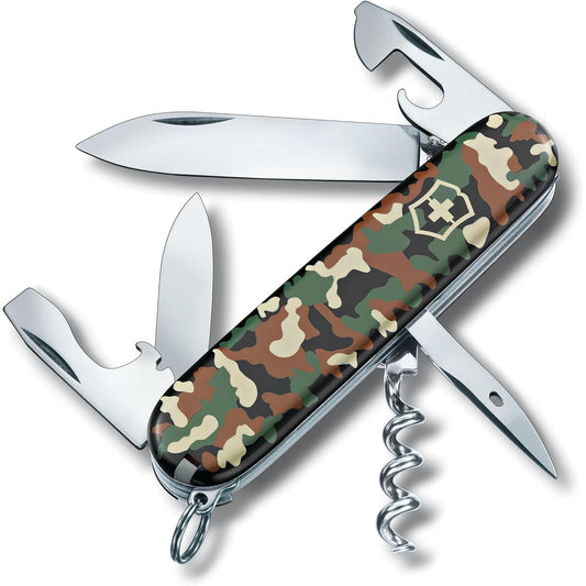 VICTORINOX Spartan Multi-Function Knife, Outdoor Disaster Prevention Goods, Corkscrew, Flathead Screwdriver Included, Equipped with Can Opener, Swiss Made Multi-Tool with 12 Functions, Compact, Easy to Carry, Disaster Prevention Goods, Jutoku Knife [Dome