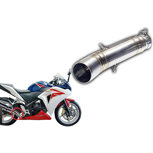 a335 slip-on muffler silencer conversion adapter compatible with genuine exhaust pipe stainless steel intermediate pipe for CBR250R MC41