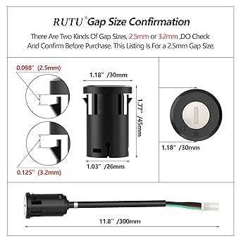 Ignition Switch with Key Universal ATV Bike 4 Wire 4 Pin TAOTAO SUNL ATV Dart Bike