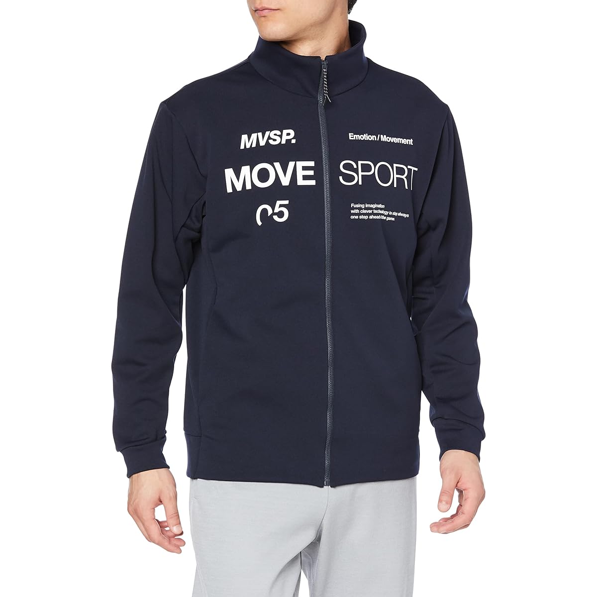 [DESCENTE] MOVESPORT Sweatshirt, Harikoshi, Stretch, Lightweight, Stand-up Collar, Training, Men's