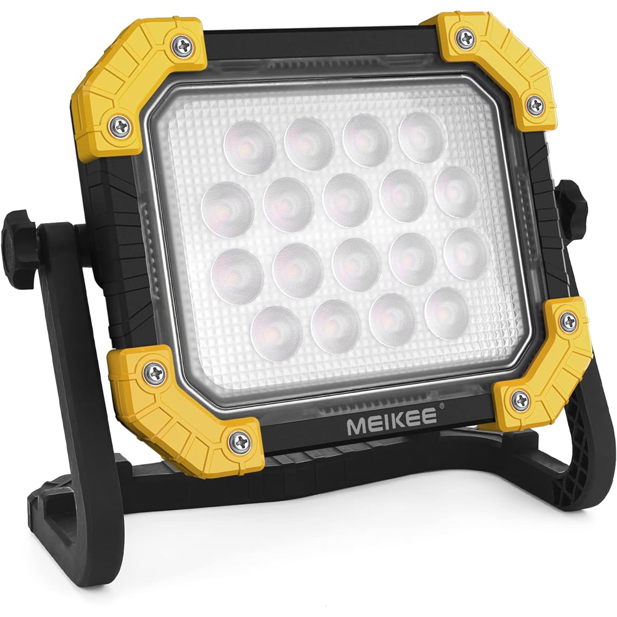 MEIKEE LED Work Light, Lantern, Floodlight, 200W Equivalent, 6,000 LM, Rechargeable, Flashlight, Outdoor, Camping, Mountain Climbing, Night Fishing, Disasters, Power Outages, Earthquake Prevention,