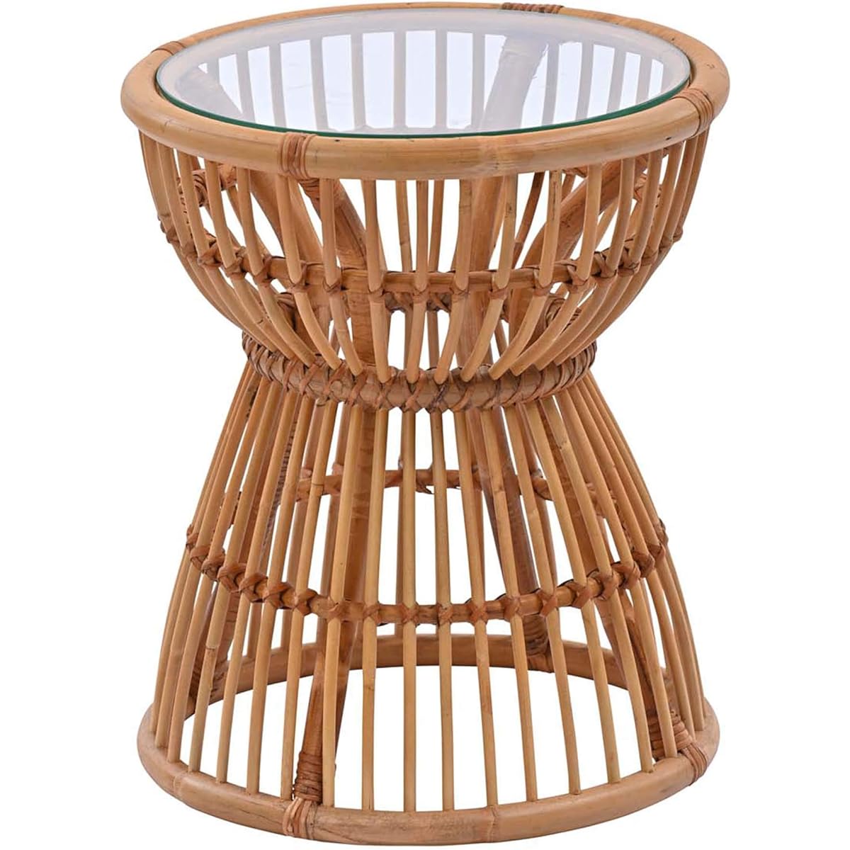 Sunflower Rattan Rattan Side Table T246ME Natural Width 35 x Depth 35 x Height 43cm