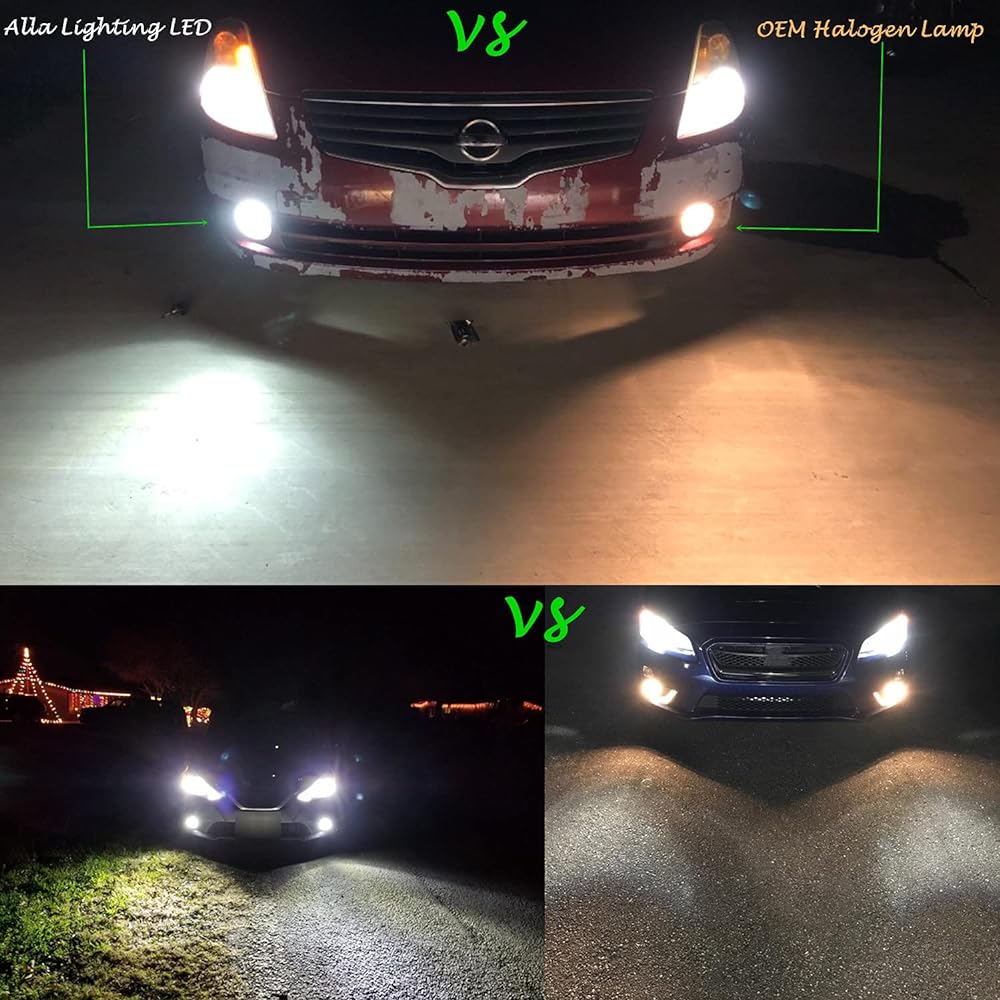 ALLA LIGHTING 3800LM 889 881 LED fog light bulb 6000k xtreme Super Bright H28 886 896 896 898 ETI 56-SMD