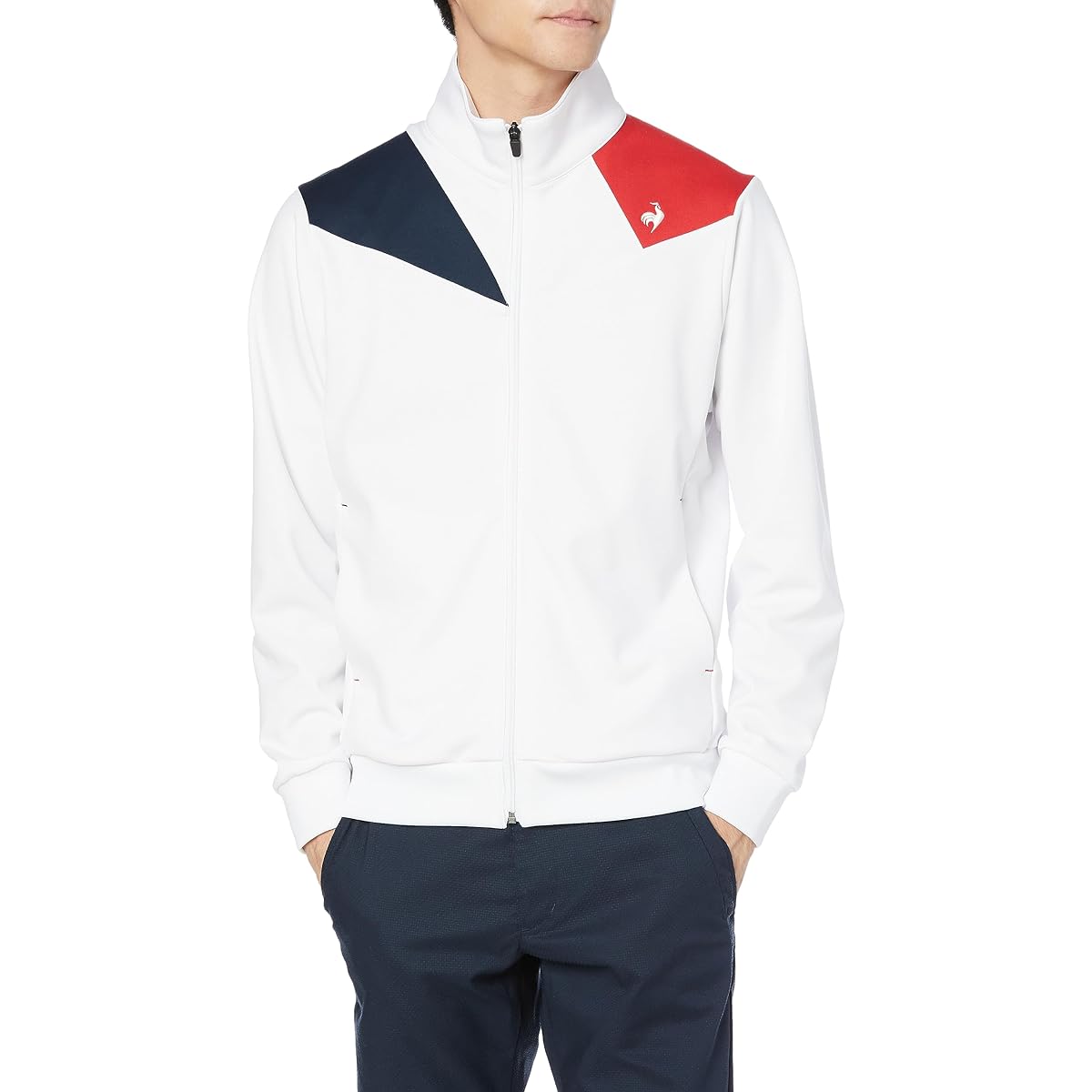 [Le Coq Sportif] Full Zip Cut and Sew [Distribution Limited Special Order] Lightweight Sweat Absorbent Quick Drying UPF50+ Golf QGMWJL63NT Men's