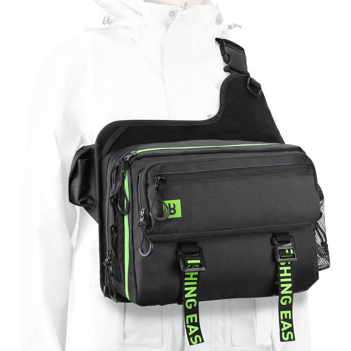 Booms Fishing IB1 Fishing Bag One Shoulder Bag Multifunctional Large Capacity Fishing Bag Size: 31cm x 23cm x 15cm