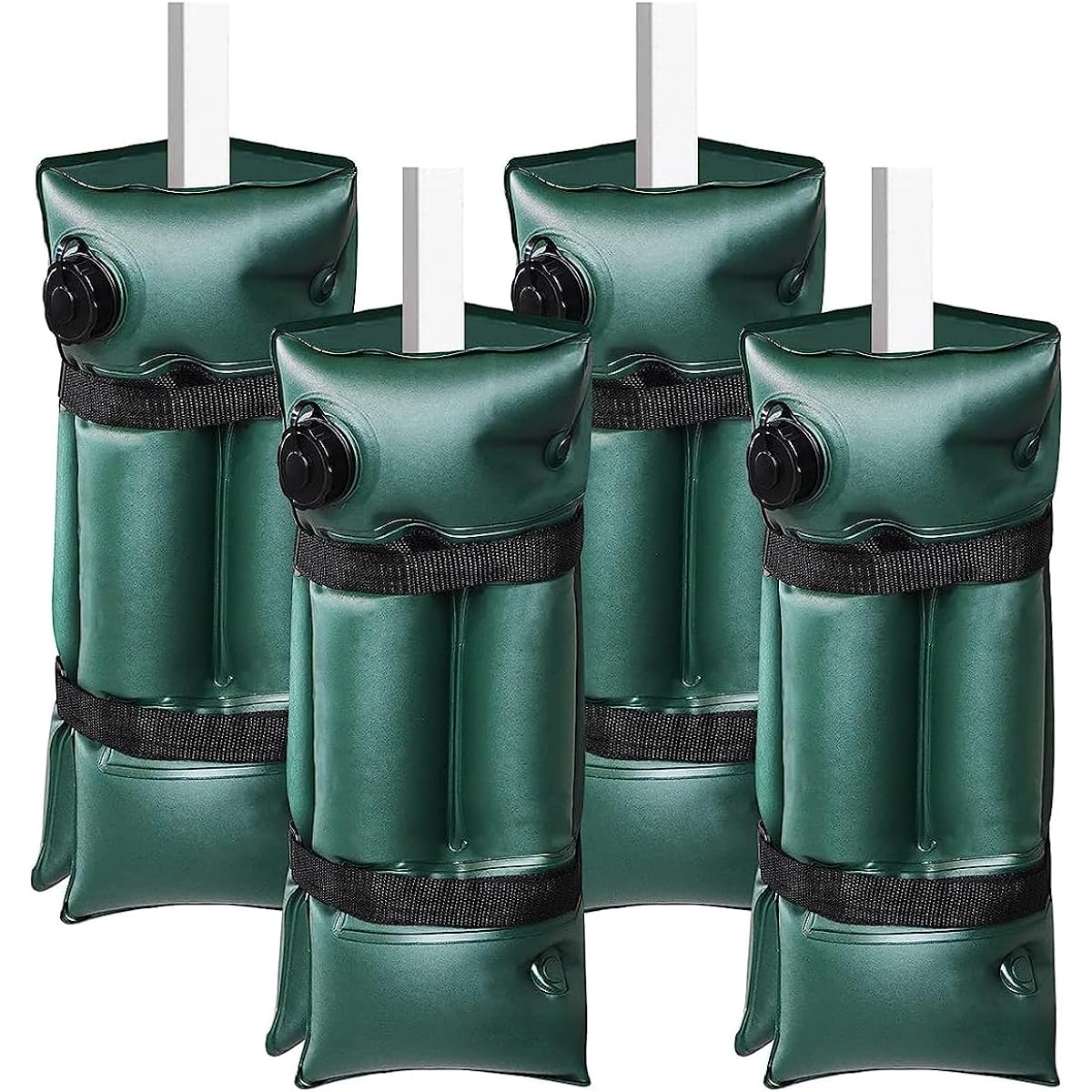 Set of 4 tent weights, approximately 7L, weight bag for tarp tent, with band tape, water injection type, multi-weight, outdoor weight bag, one-touch tarp, beach umbrella, all-purpose weight
