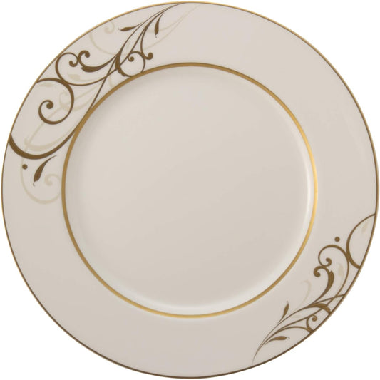NARUMI Plate Gold Arabesque 27cm Gold Stylish A La Carte Plate Dinner Flat Plate Made in Japan 51641-1557