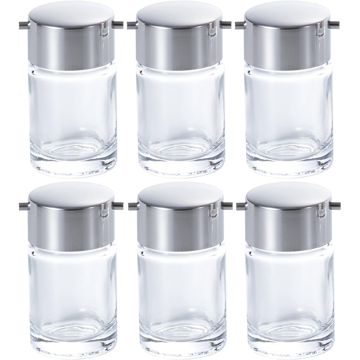 Adelia Seasoning Container Round 70ml Round Soy Sauce Container Set of 6 Made in Japan F-49284