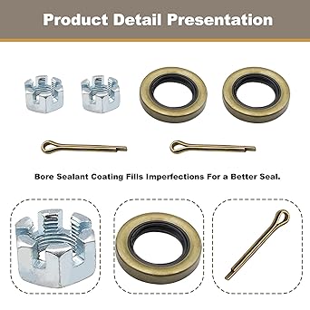 Front Wheel Bearing Habrevilled Kit Club Car DS Carryall 1013135 1011393-2 Set