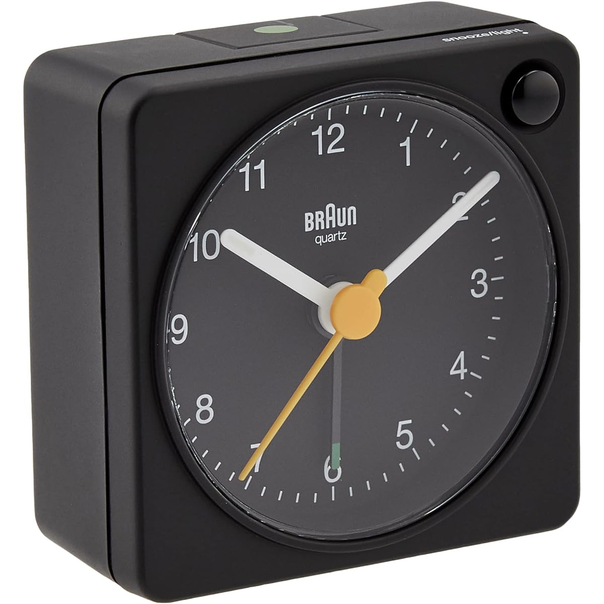 [Regular Imported Product] BRAUN/Brown Analog Alarm Table Clock Black BC02XB