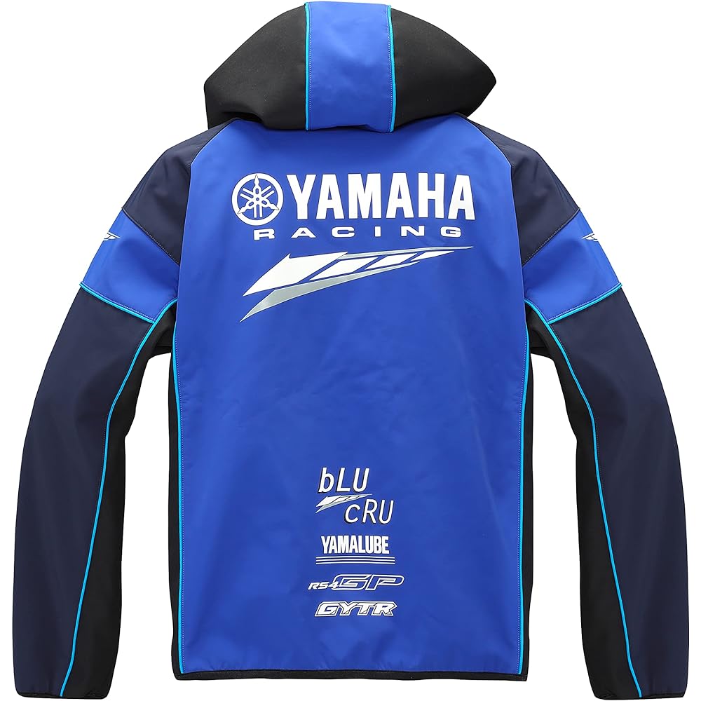 Yamaha YAMAHA RACING YRF25-SA Racing Double Block Parka Blue XL Size 90792-Y168X Watching the Race Windproof