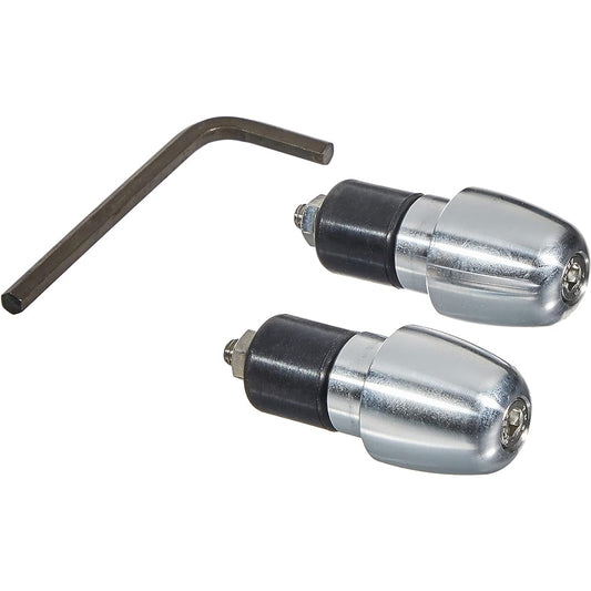 Kijima Bike Bike Parts Bar End Handle Inner Diameter 21mm Universal Silver HD-04802