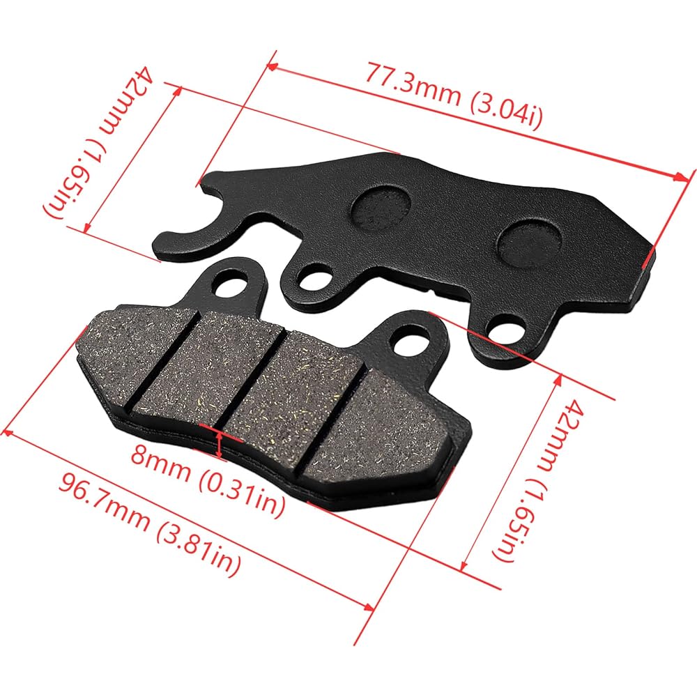 YAMAHA RHINO 660 YXR660 4X4 2005 2005 2006 2006 for CYLETO Front Brake Pad