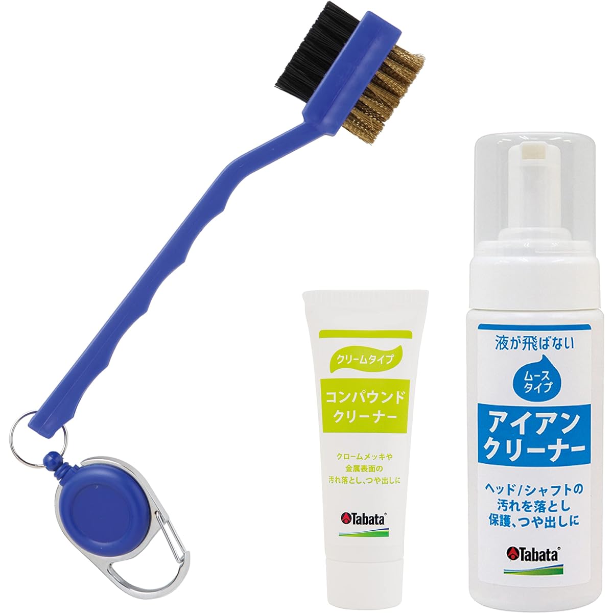 Tabata Golf Club Maintenance Supplies Care Cleaner Rust Rust Remover Rust Remover Compound Cleaner Titanium Iron Oil Mousse Grip Cleaner Compound Cleaner Brush