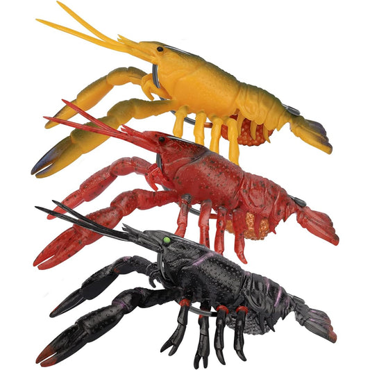 TRUSCEND [TPE/Egi] Crawfish Modeling Soft Plastic Fishing Lure Bait Bait Highly Durable Freshwater Swimbait Bass Fishing Jig Suitable for various fish such as squid, bass, trout, bluefish, flounder, etc.